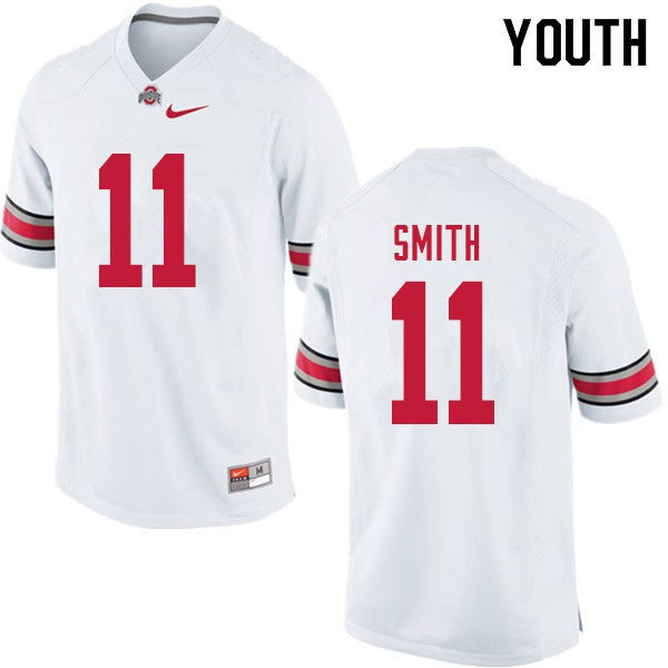Ohio State Buckeyes #11 Tyreke Smith Youth Embroidery Jersey White